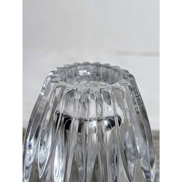 Set Princess House HIGHLIGHTS #872 Lead Crystal 3.25" Votive Candle Holder Vase - Picture 4 of 10